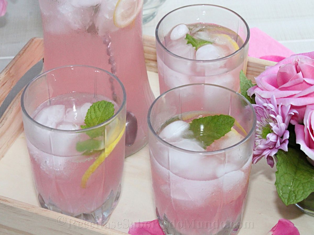 Pink Limonada - Pink Lemonade - Receitas e Sabores do Mundo