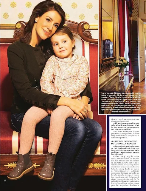 Prince Joachim of Denmark and Princess Marie of Denmark gave an interview to Hola! magazine. 