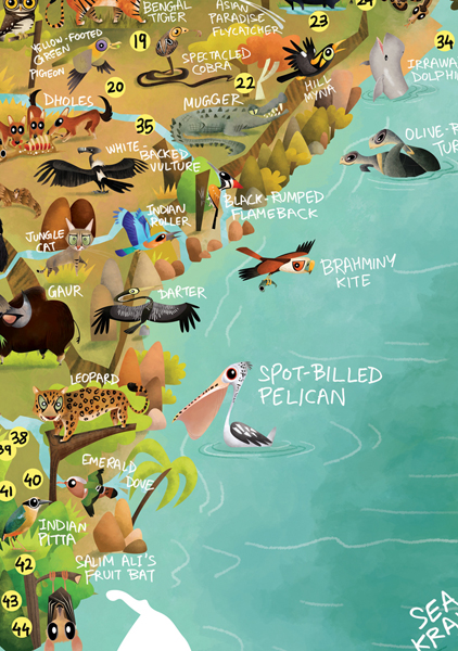 Green Humour: The Wildlife Map of India