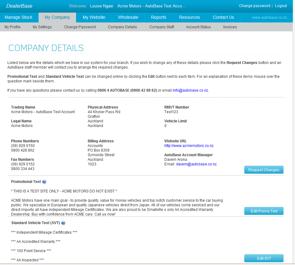 AutoBase AutoBase Dealer Services site DealerBase