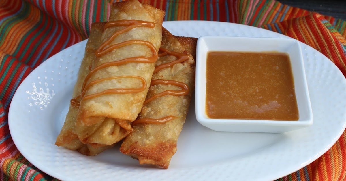 The Freshman Cook Caramel Drizzled Apple Pie Egg Rolls / appleweek