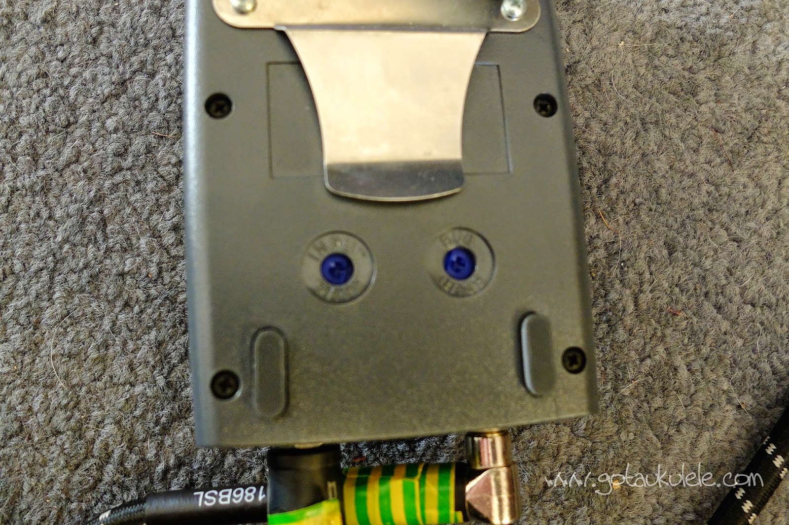 Fishman Pro EQ II box trim controls and belt clip
