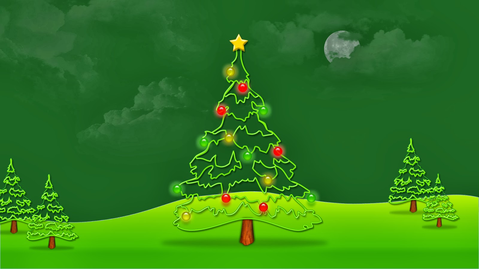 Green Christmas Background HD Wallpaper | hdblogwallpaper