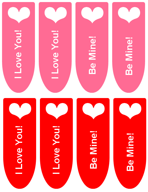 From The Heart Up.: Valentines Day Bookmarks
