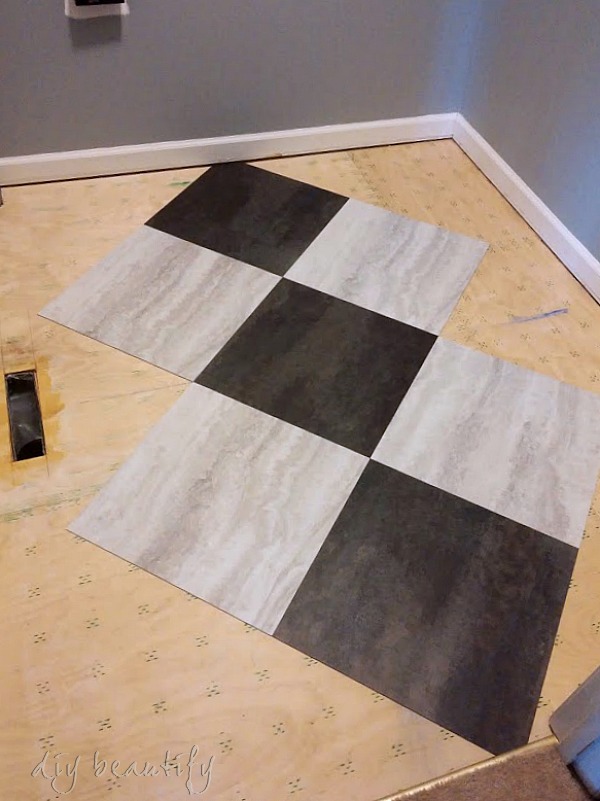 Transform a Laundry Room Floor (with Peel and Stick Tiles) DIY