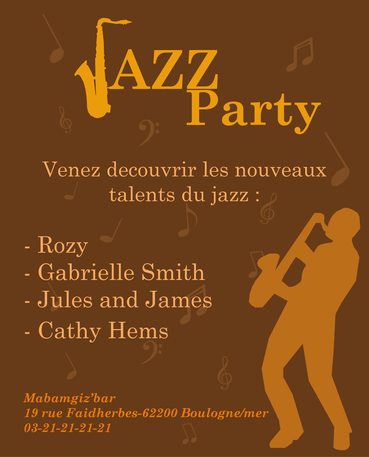 CréaFaust Invitation Soirée Jazz
