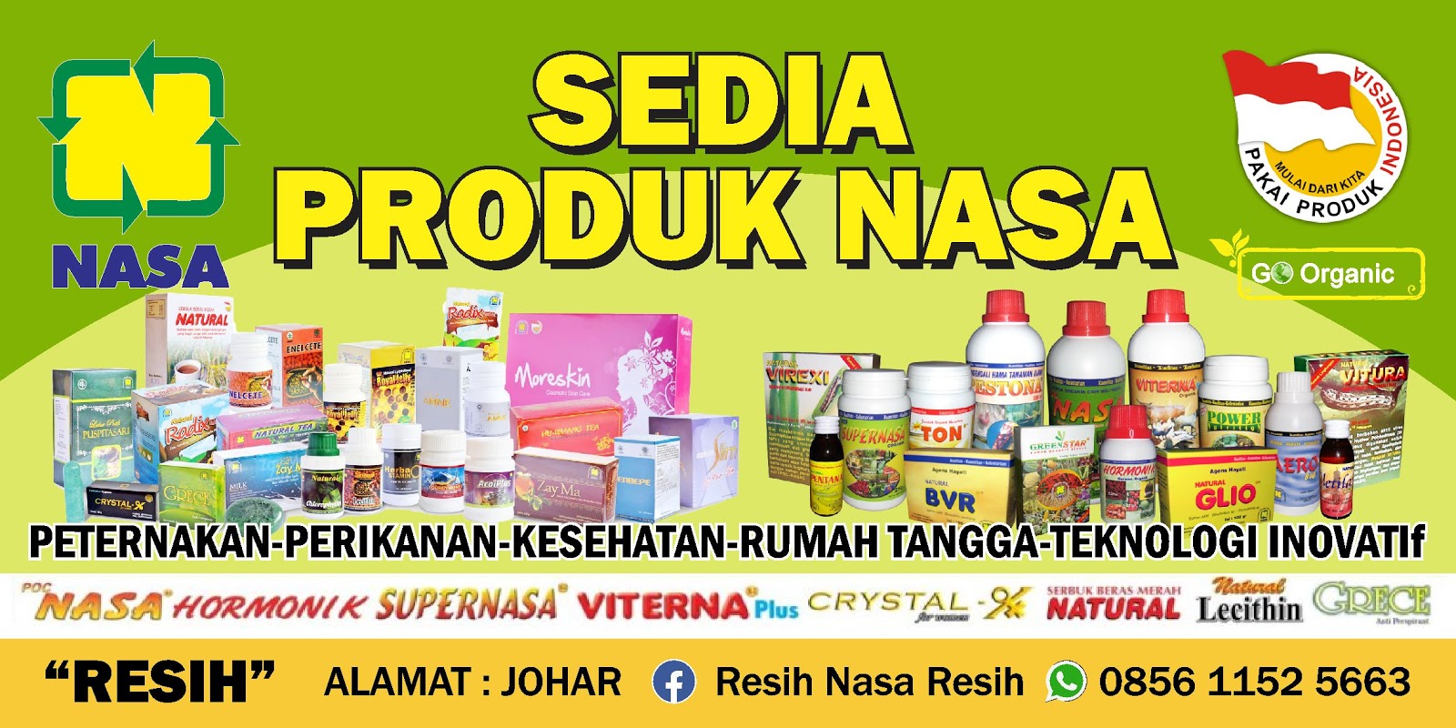 Download Template Banner/ Spanduk Nasa CDR PT NATURAL