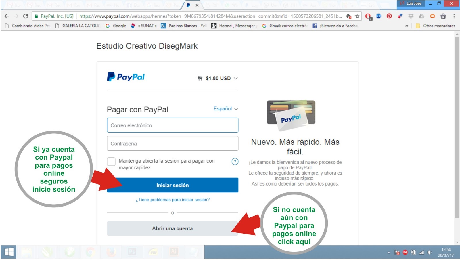 Pasos para Registrar un Dominio de