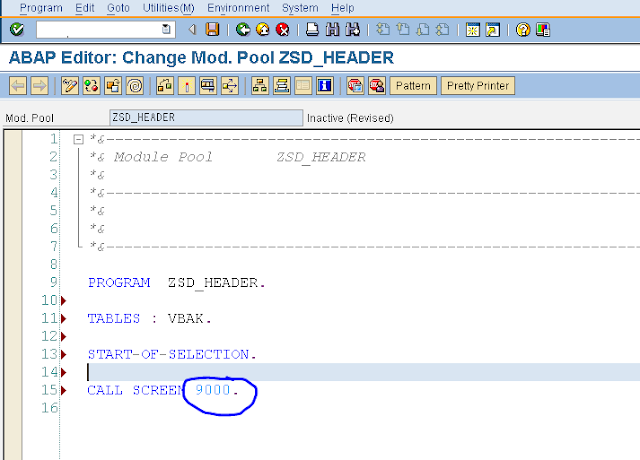 SAP TECH: Module pool programming using SE38