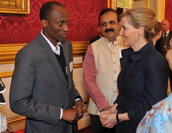 The Countess of Wessex wore a new floral printed dress by Peter Pilotto