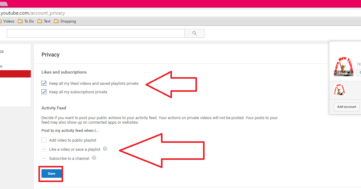 Learn New Things How to Hide Your All Youtube Activities (Subscription