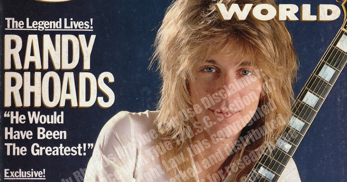Randy Rhoads Archive Randy Rhoads Archive Guitar World June 1987