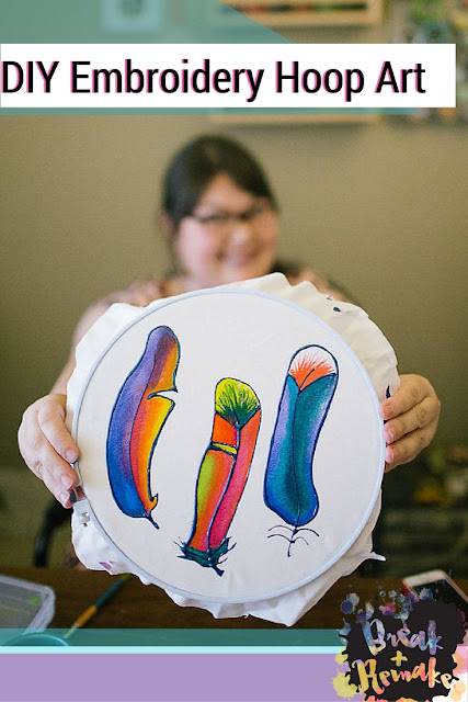 Embroidery Hoop Art - watch video here! 