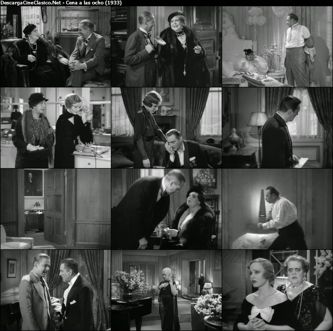 Cena a las ocho (1933 Dinner at Eight) Imágenes de Cine Clásico