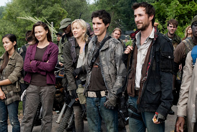The cast of Falling Skies, well half