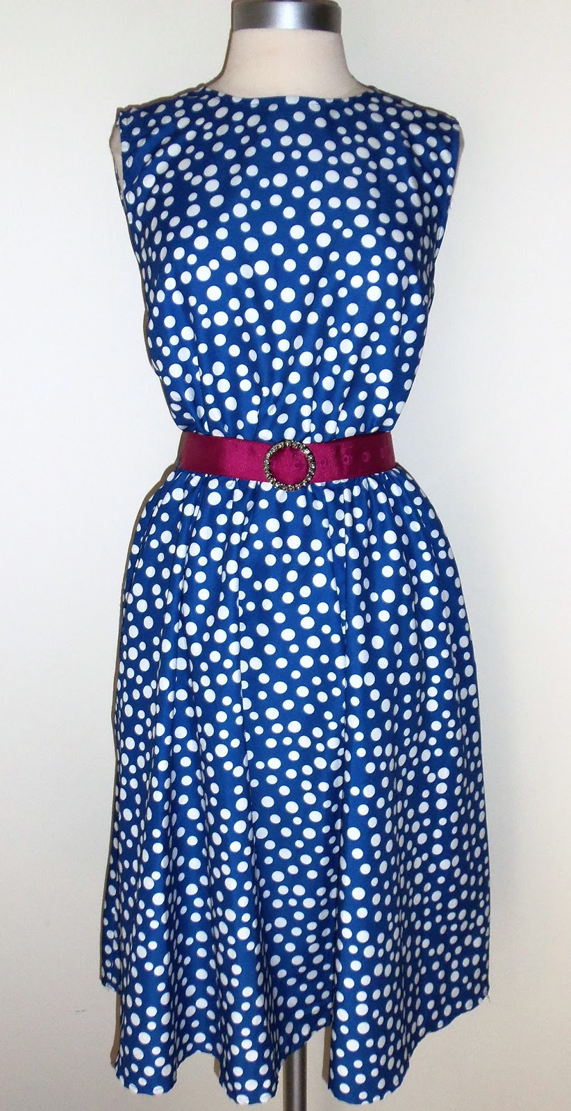 Thrifty Chic Shop: Signature Collection by Vicki Wayne Blue Polka Dot ...