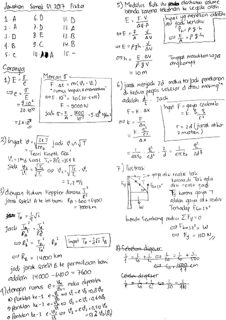 Pembahasan Simak Ui 2017 Matematika Ipa Cara Golden