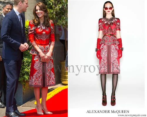 Kate Middleton wore Alexander McQueen dress Pre-Fall 2016 Collection