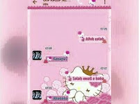 BBM MOD Hello Kitty Flower Pink v3.2.0.6 Full Color