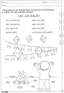 vogais Atividades com vogais