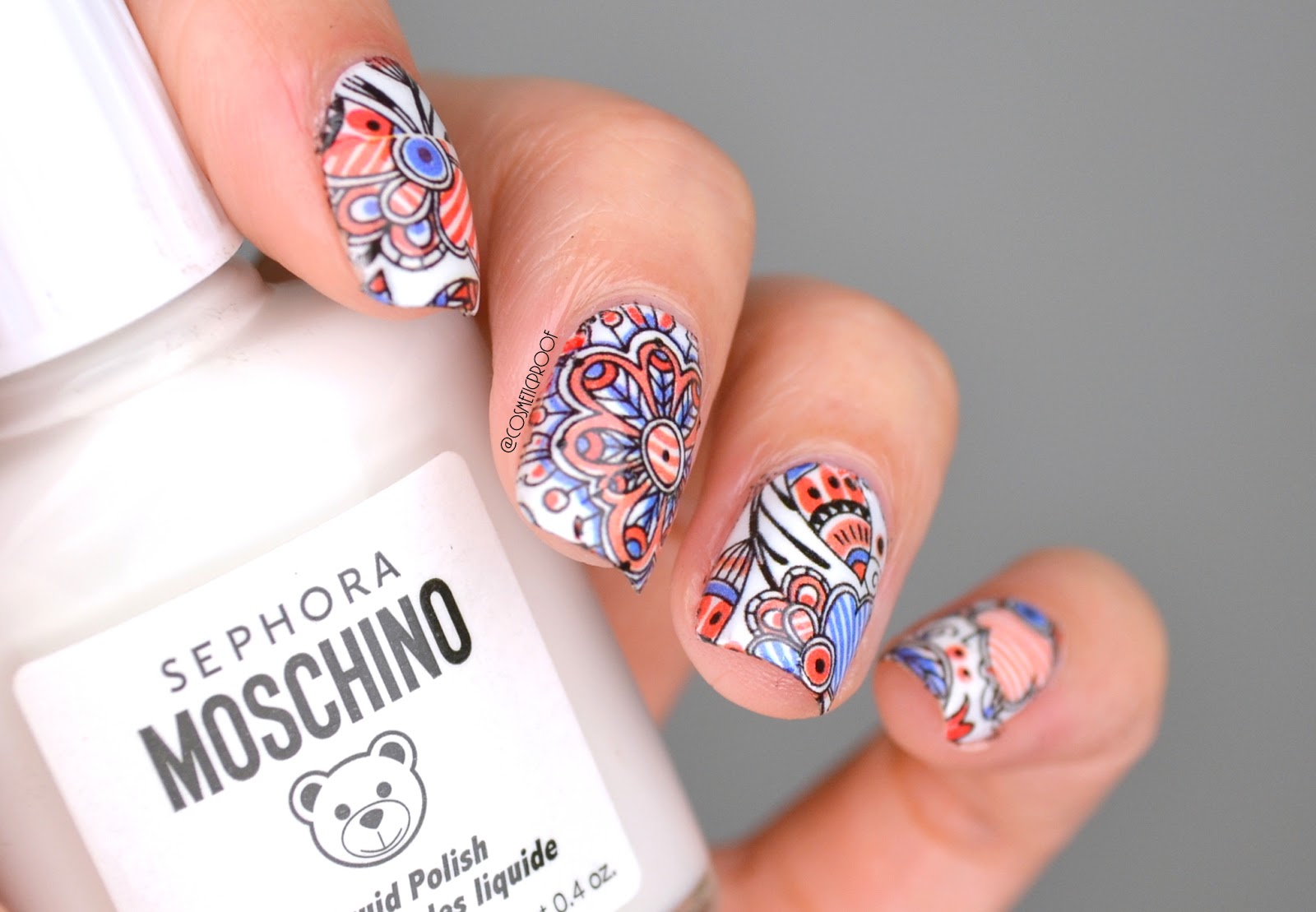 NAILS Red, White and Blue CBBxManiMonday Cosmetic Proof