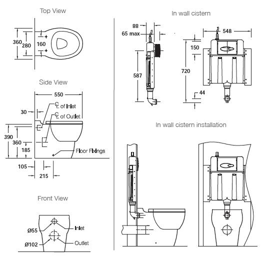 Modecor Toilet Suites Kohler Ove Wall Faced Inwall Toilet Suite