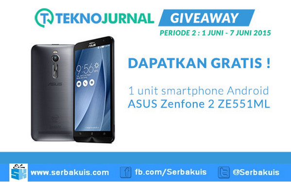 Kuis TeknoJurnal Periode 2 Berhadiah ASUS Zenfone 2 Kuis TeknoJurnal Periode 2 Berhadiah ASUS Zenfone 2