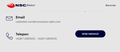 alamat email nsc finance untuk kontak admin cek sisa angsuran