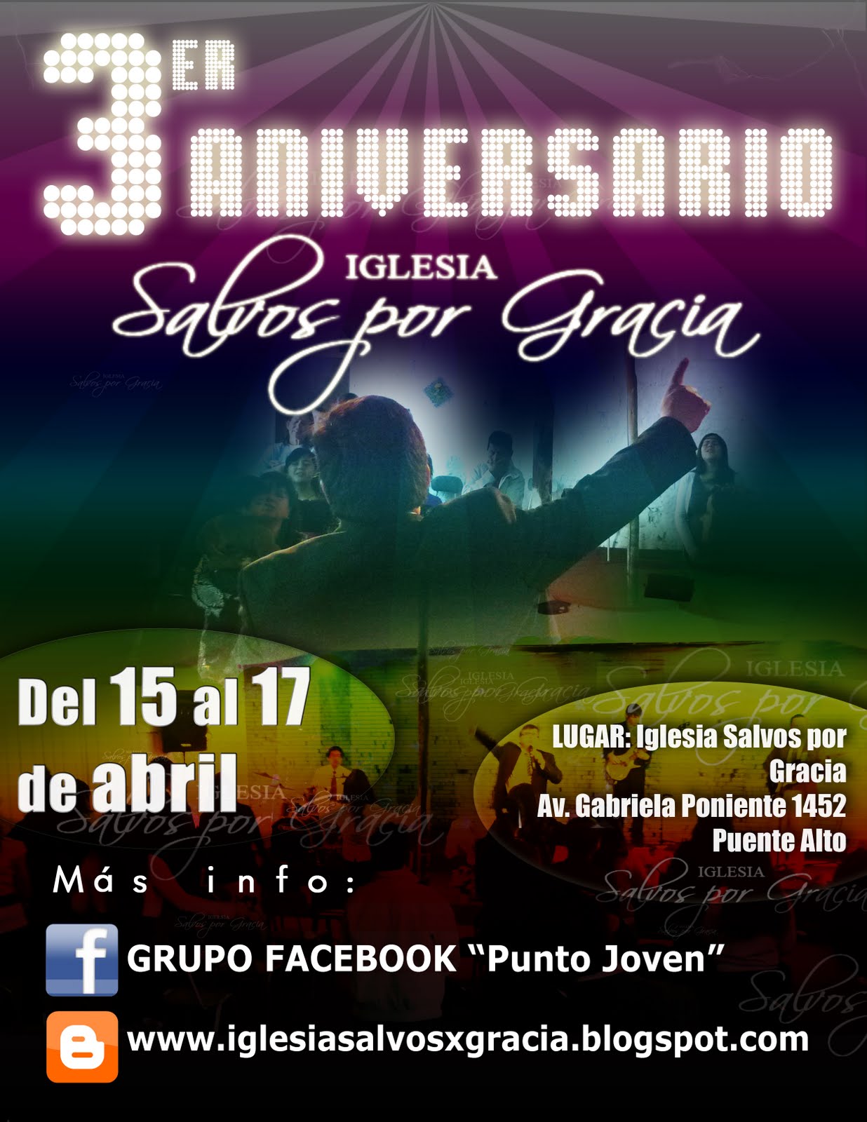 Iglesia Salvos por Gracia 3er ANIVERSARIO Iglesia Salvos por Gracia 3er ANIVERSARIO
