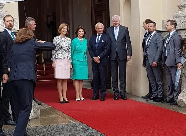 Queen Silvia of Sweden. Free State of Bavaria, was presented by Bavarian premier Horst Seehofer and Karin Seehofer