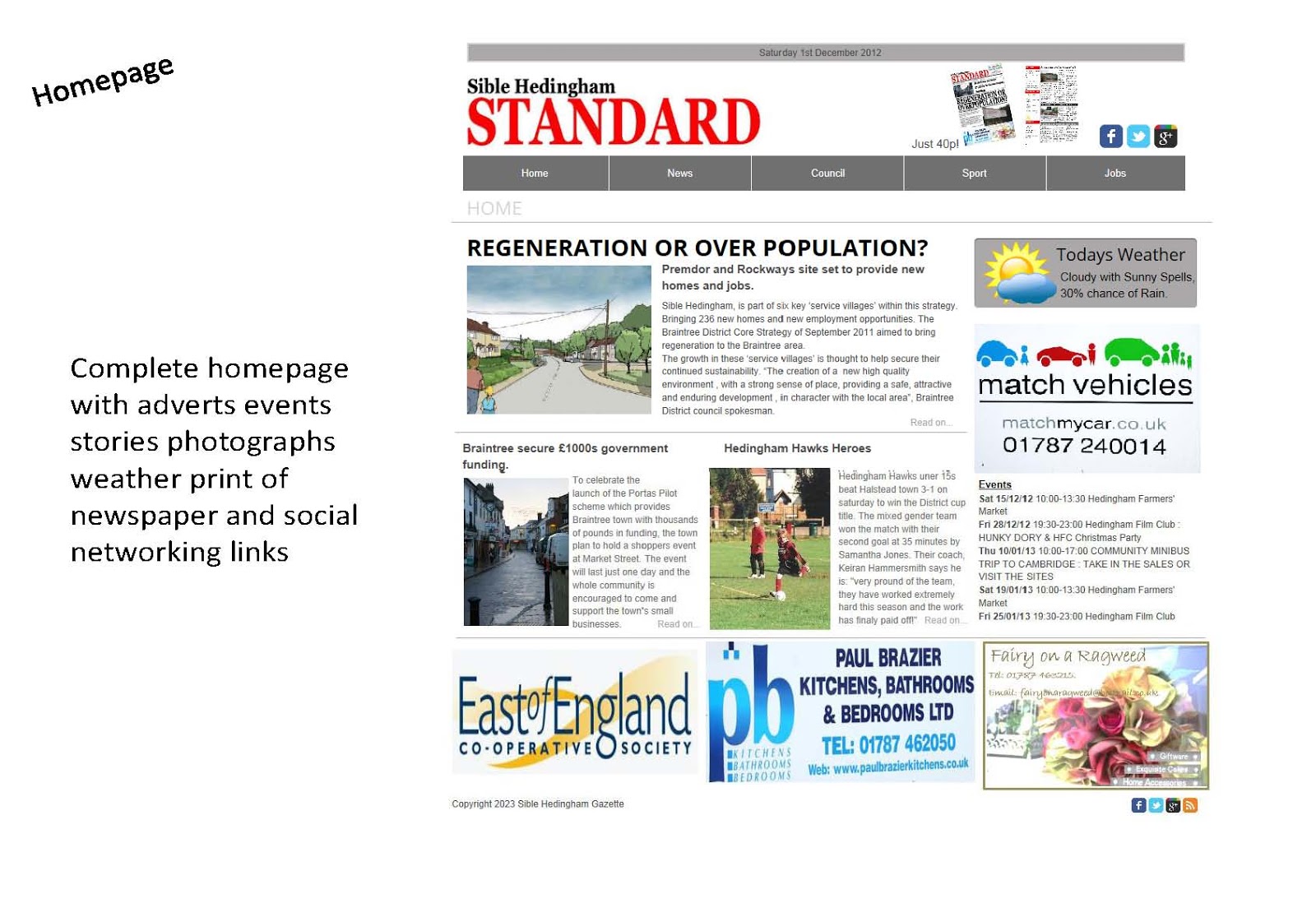 A2 Media Construction of my website