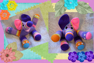crazy cute crochet amigurumi elephant thunder the elephant precious, cute, funmigurumi pattern