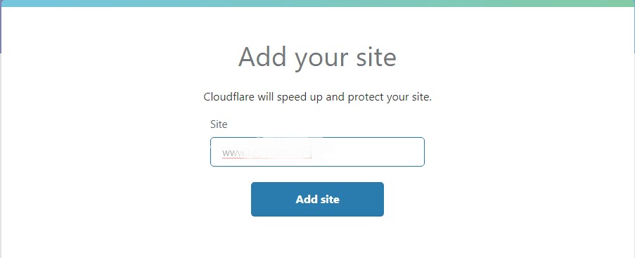 Add domain to Cloudflare