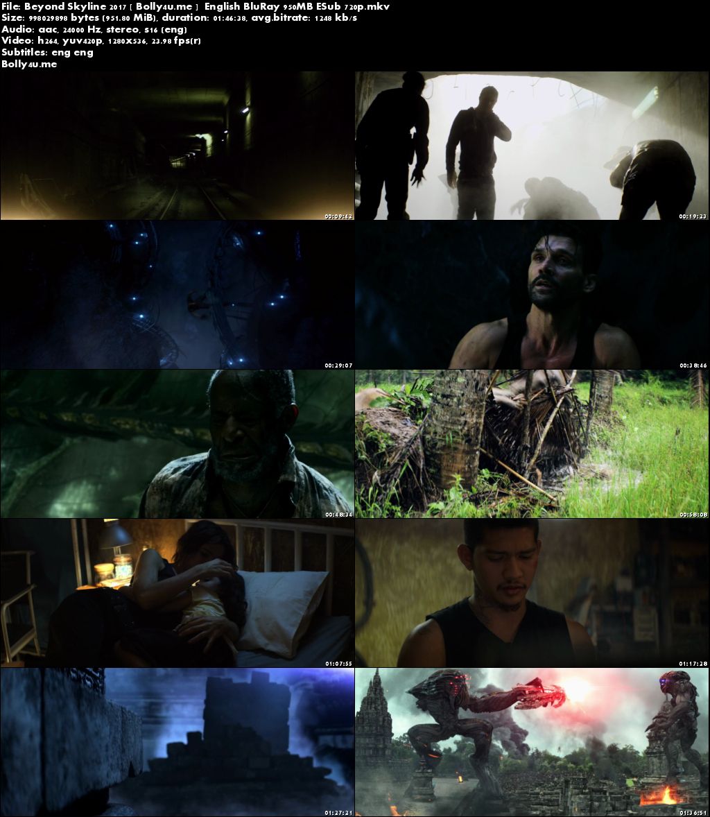 Beyond Skyline 2017 BluRay 950MB English 720p ESub Download