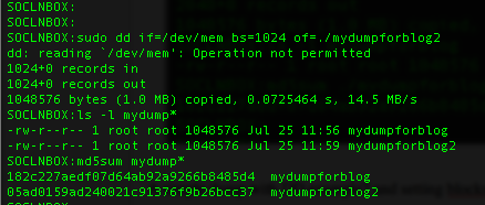 Ken Felix Security Blog: How to dump memory on Linux systems