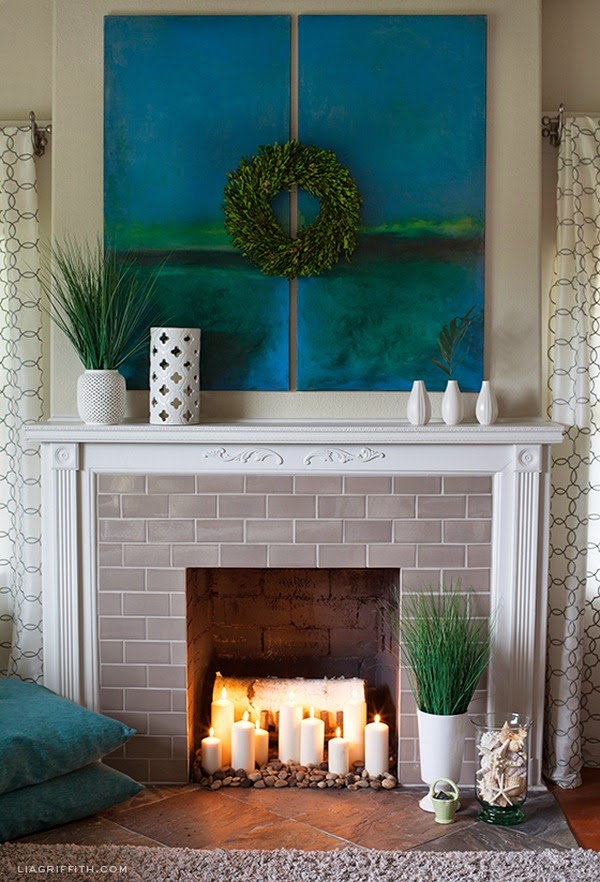 A fireplace for your summer parties