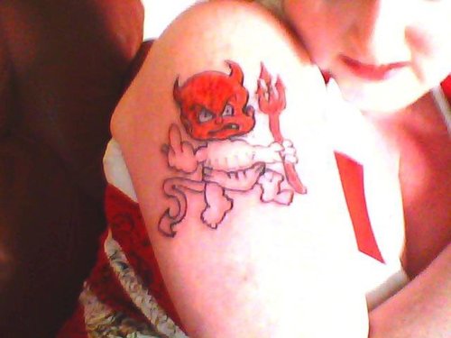 Koleksi Tato  Tato  Iblis Merah