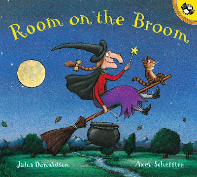 Room On The Broom, part of Julia Donaldon book review list with crafts, activities and other resources