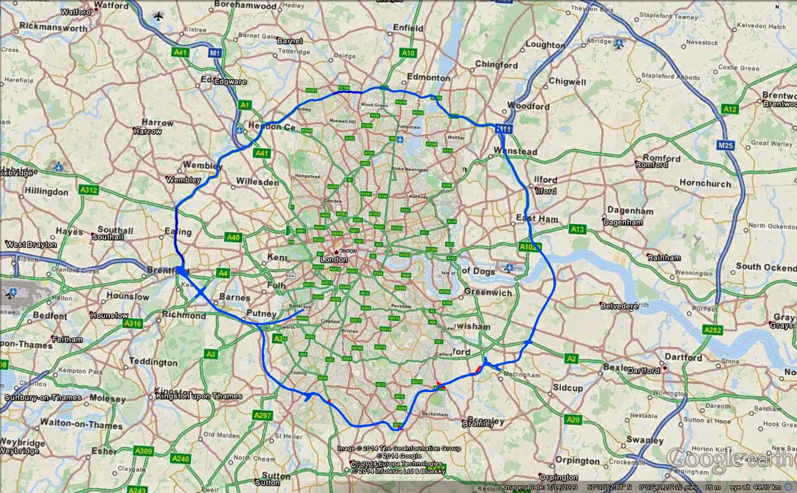 Map Of London Congestion Area - United States Map
