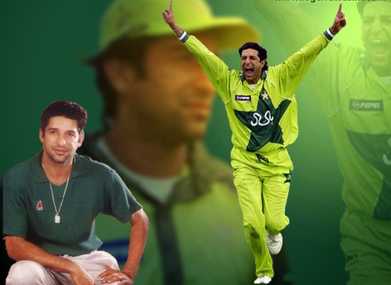 Pakistani Cricket Players Biography Wallpapers : Wasim Akram