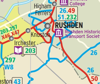rushden lakes map northamptonshire bus transport experience public