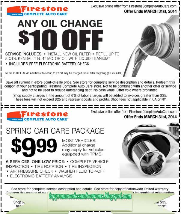 Free Promo Codes and Coupons 2021 Firestone Coupons