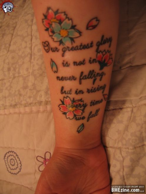 quotes on tattoos. tattoo quotes on girls.