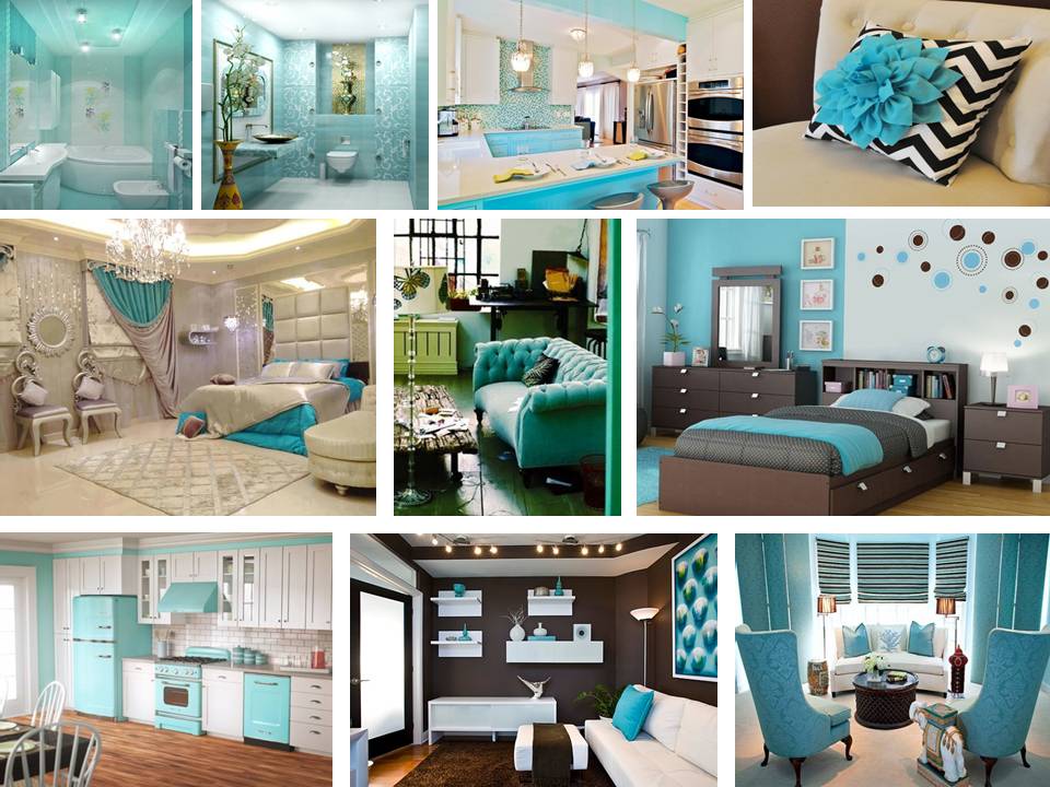 Brilliant Turquoise Interior designs