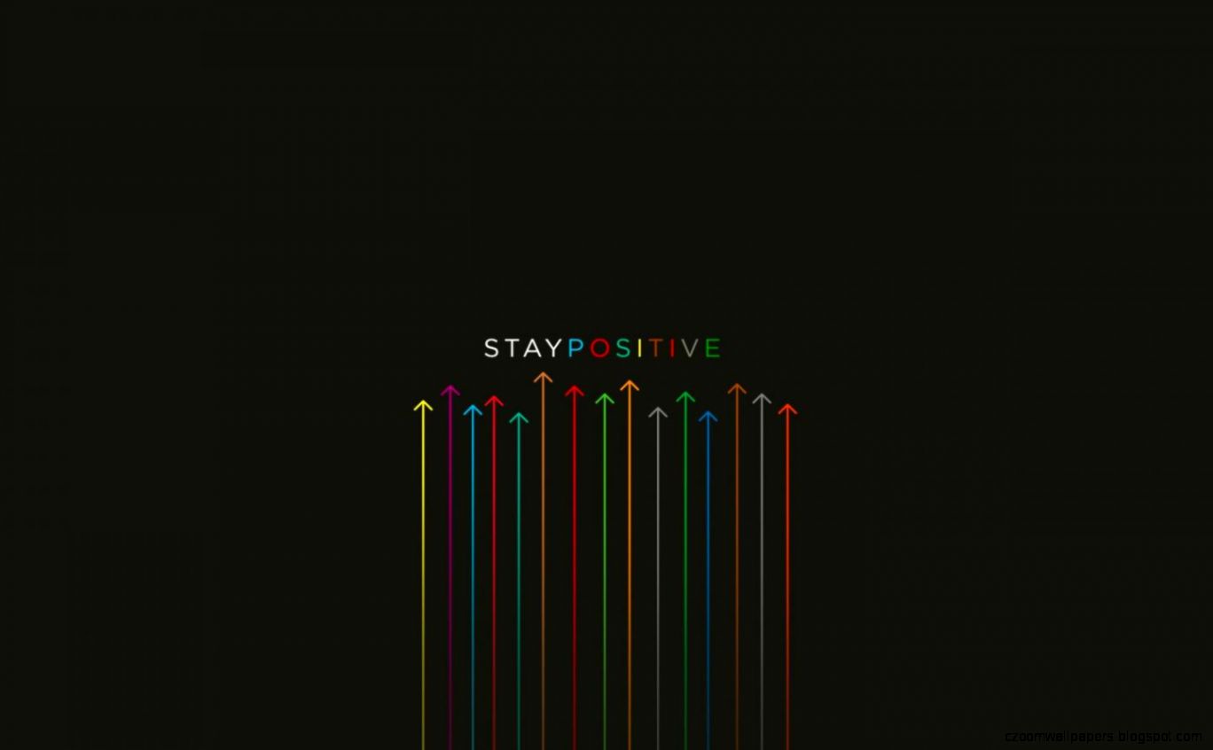 minimalistic inspirational posters stay positive hd wallpaper