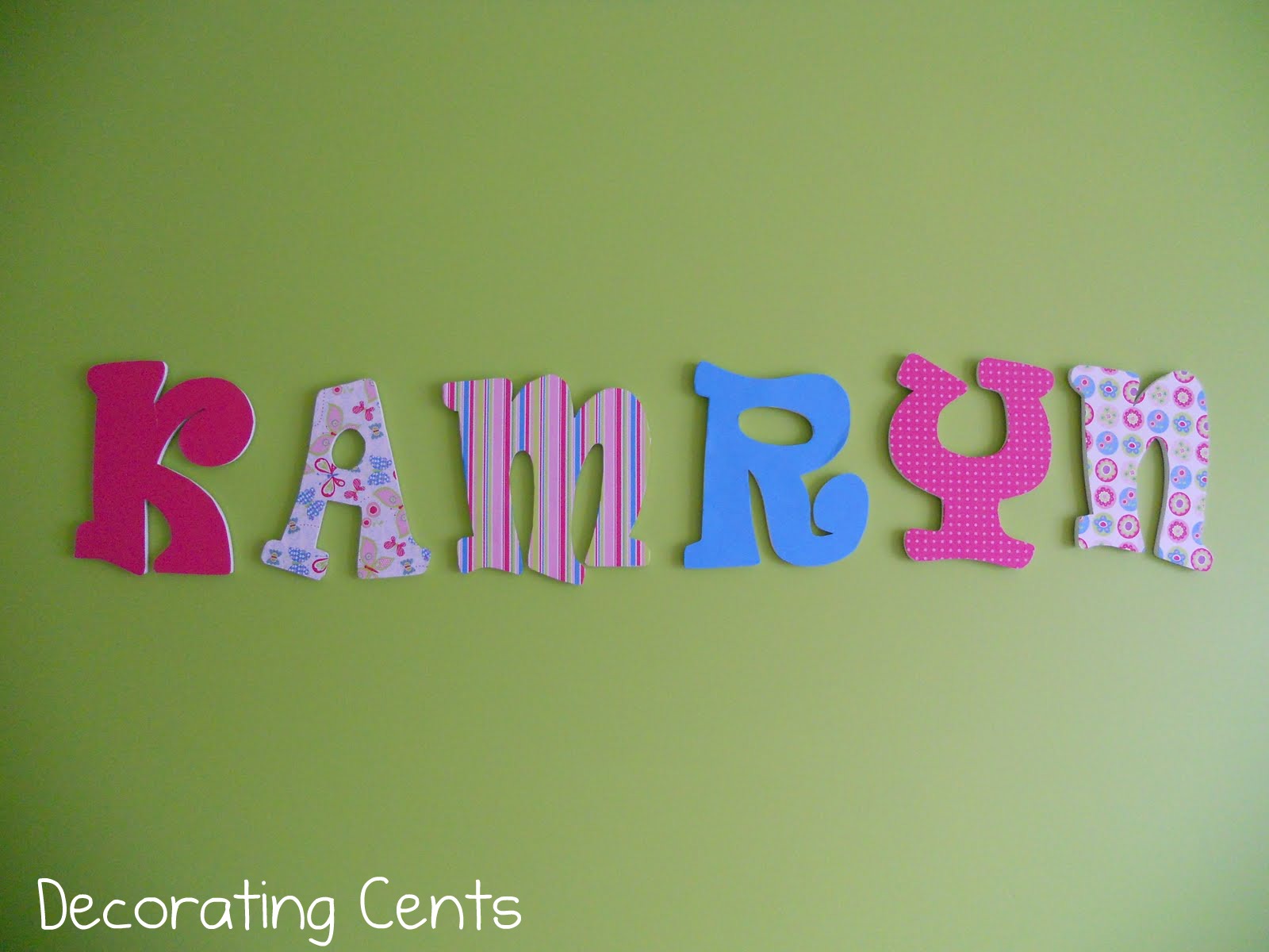 Sweet Girl's Room Name Art