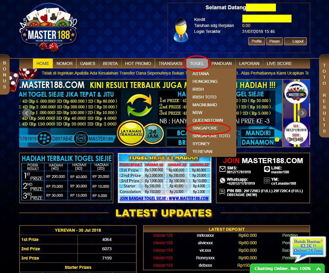 Cara Pasang Togel Siejie Di Pasaran Master188 Jituclass188