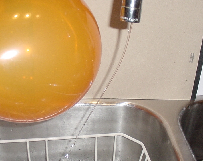 My Commentary and Technical help: Experiment with water and a balloon