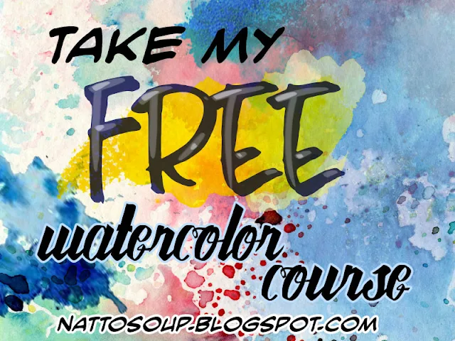 Free watercolor tutorials, free watercolor course, free watercolor lessons