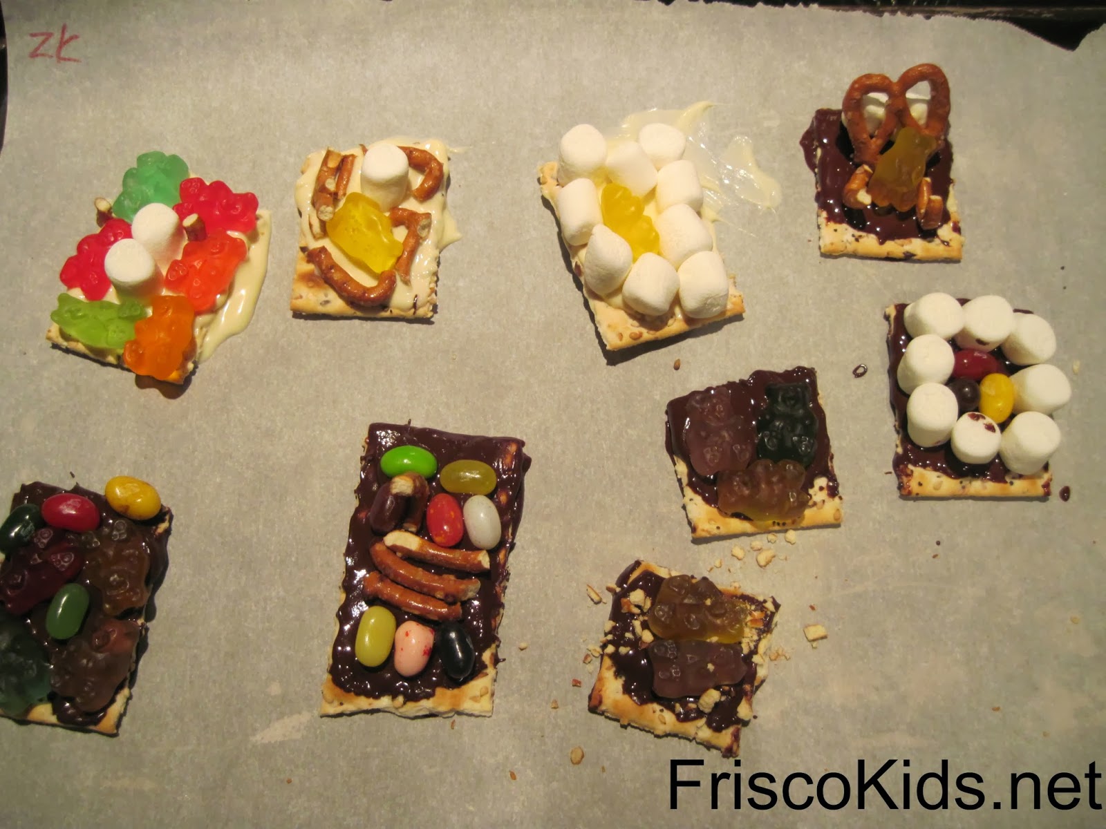Frisco Kids Cooking Activity ChocolateCovered Crackers with Candy